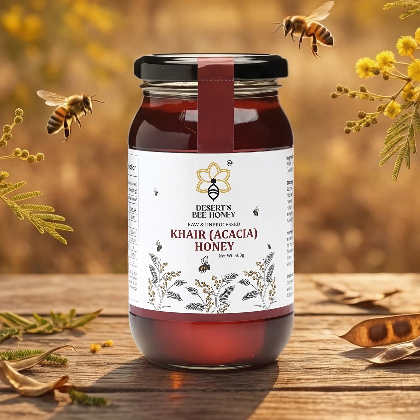 Khair (Acacia) Honey – Unprocessed Honey | Straight from Nectar Farms