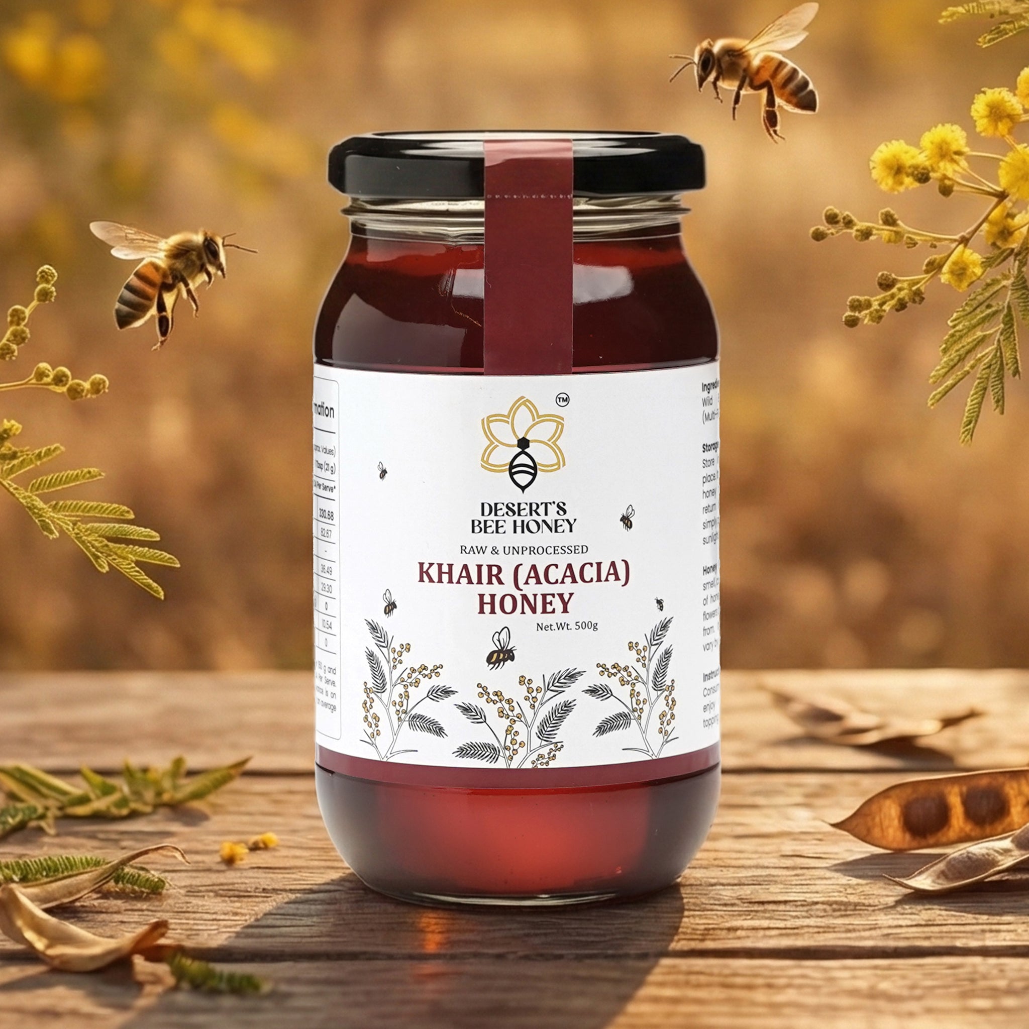 Khair (Acacia) Honey – Unprocessed Honey | Straight from Nectar Farms