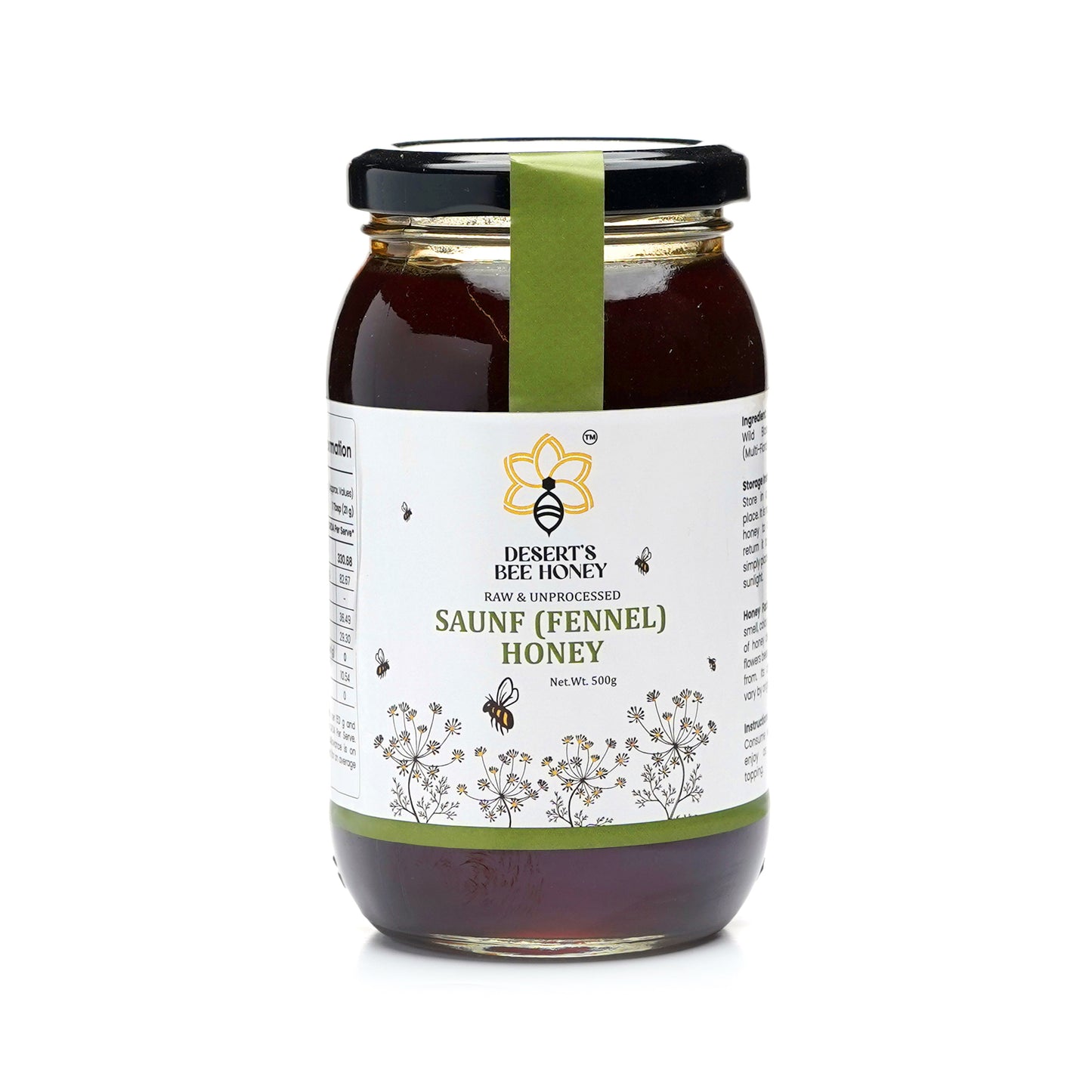 Saunf (Fennel) Raw Honey | Chemical-Free, No Heat, No Adulteration