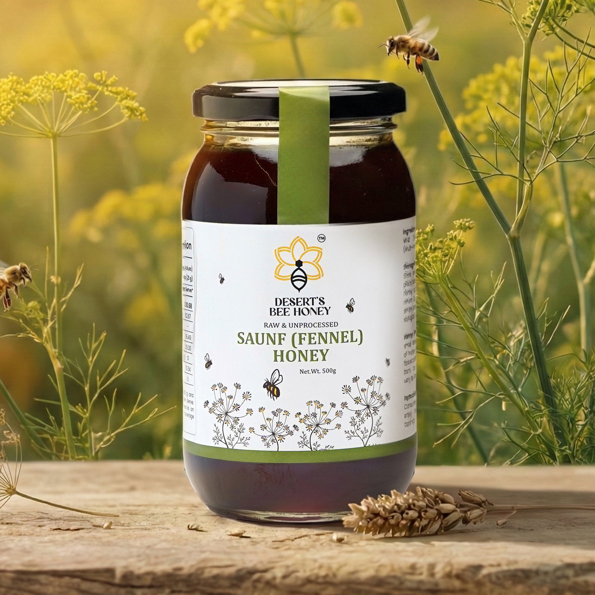 Saunf (Fennel) Raw Honey | Chemical-Free, No Heat, No Adulteration