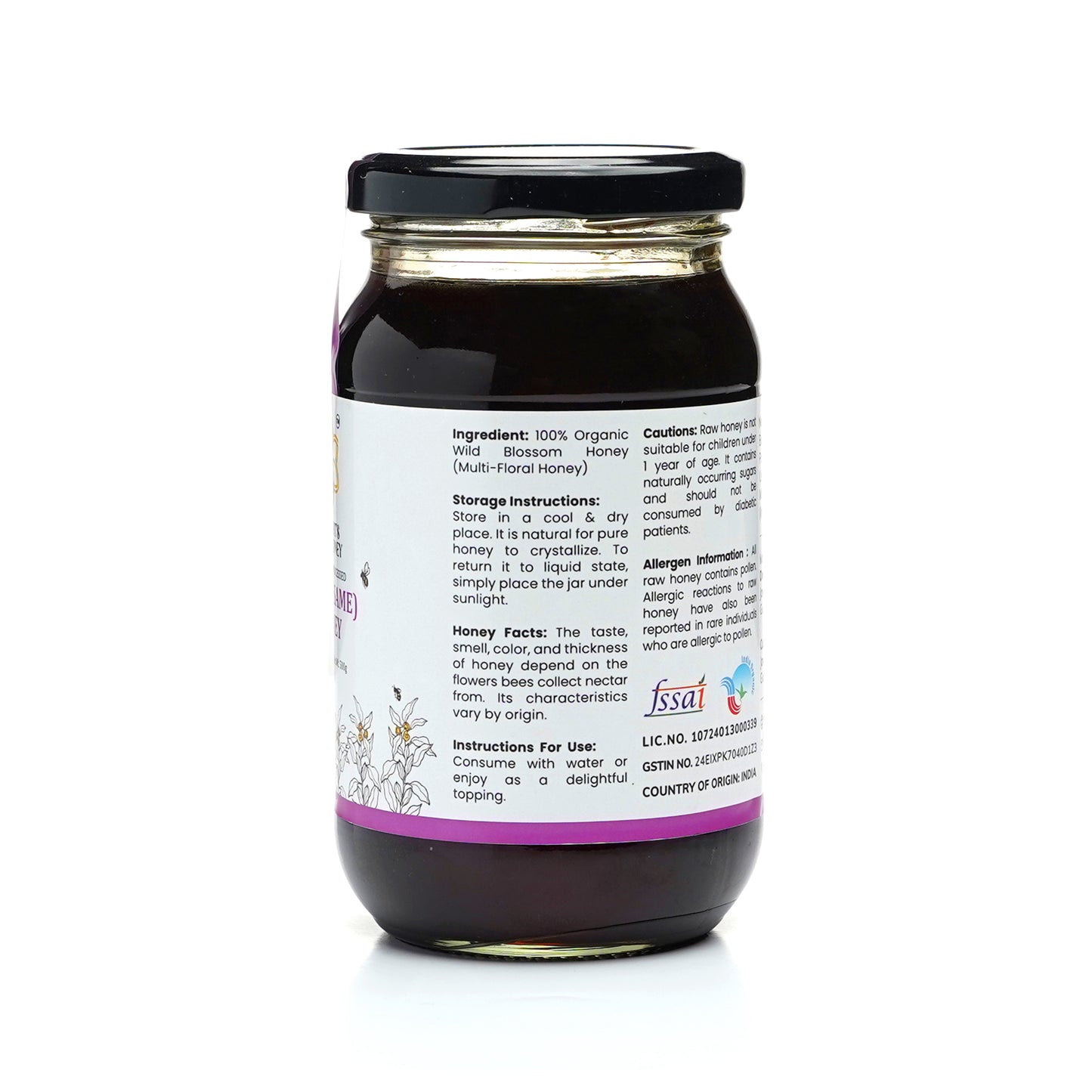 Til (Sesame) Honey – 100% Pure & Natural | Raw, Unfiltered, Unheated | Zero Sugar Added |