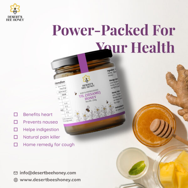 Buy Til (Sesame) Honey Online in India | Desert's Bee Honey